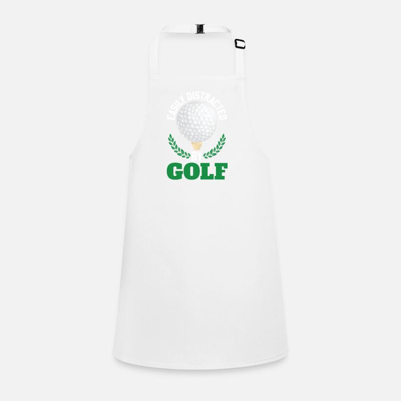 Easily Distracted By Golf Children's Apron