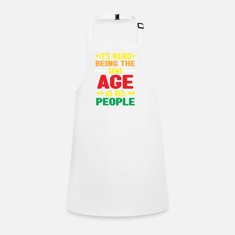T-shirt graphique humoristique de comparaison d’âge Tablier Enfant
