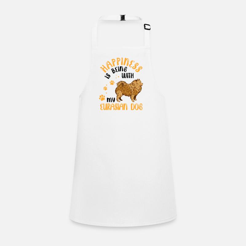Eurasier makes me happy Eurasier Children's Apron
