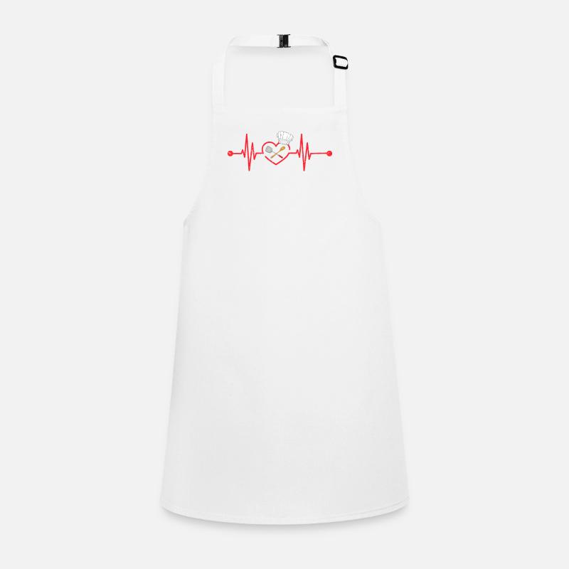 Chef Heartbeat Spoon Fork Culinary Children's Apron