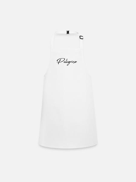 Peligroso Espagnol dangereux - Tablier Enfant - blanc - Devant