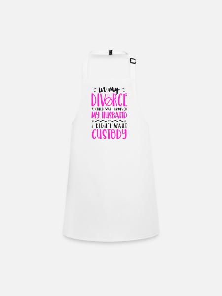 Happy Divorce Party dans mon divorce - Tablier Enfant - blanc - Devant