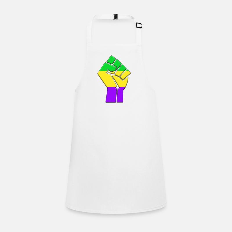 Mardi Gras Flag Children's Apron