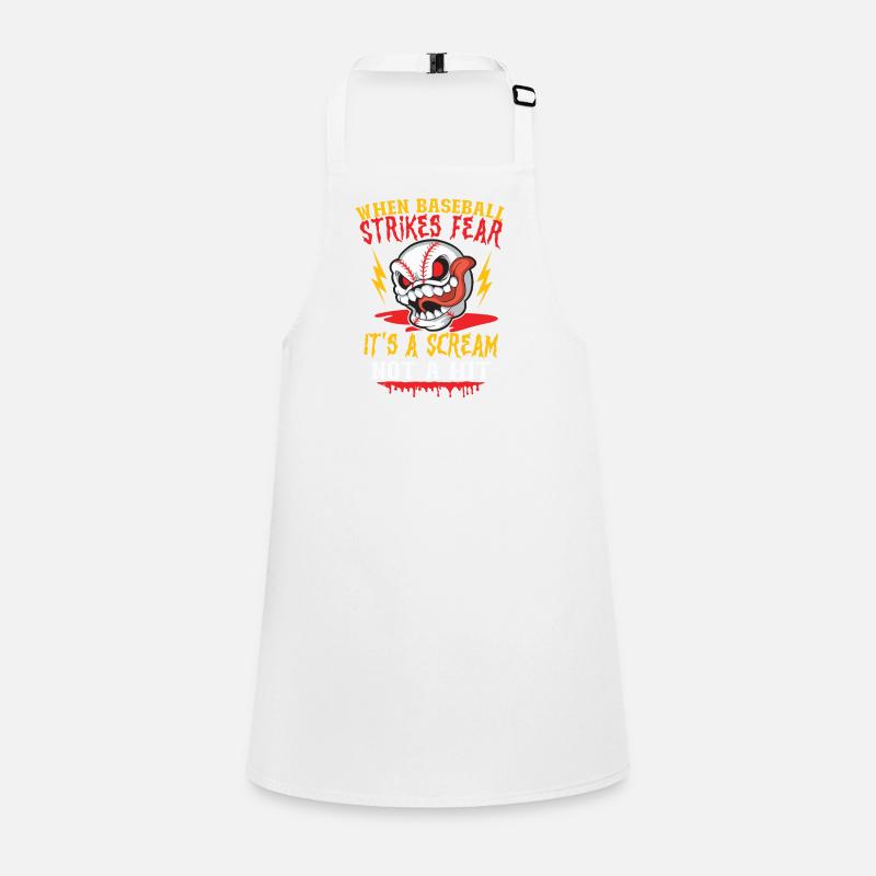 Horror Baseball Creepy Baseball Spooky Children's Apron