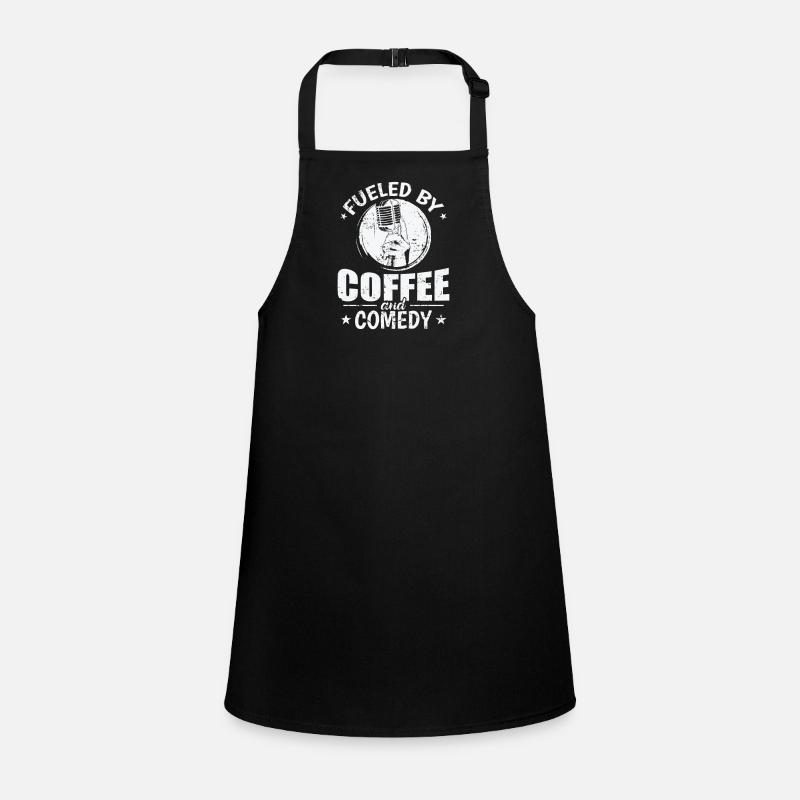 Fueled by Coffee and Comedy Humor Witz Children's Apron