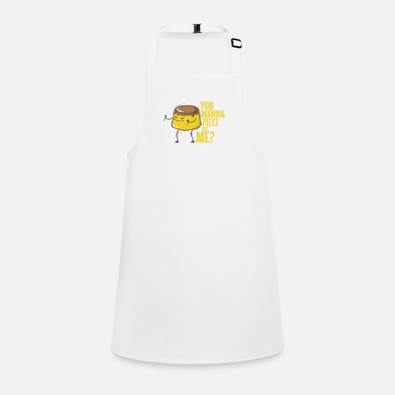Vanilla Pudding with Chocolate Sauce Dessert Children's Apron