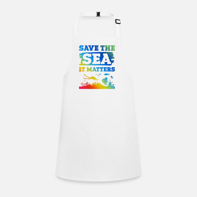 Save the Ocean Saying Children's Apron