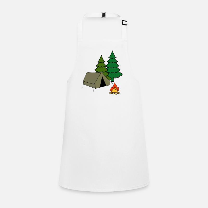 Tent, Camping, Camp, Camping, Vacation, Outdoor, Adventure Children's Apron