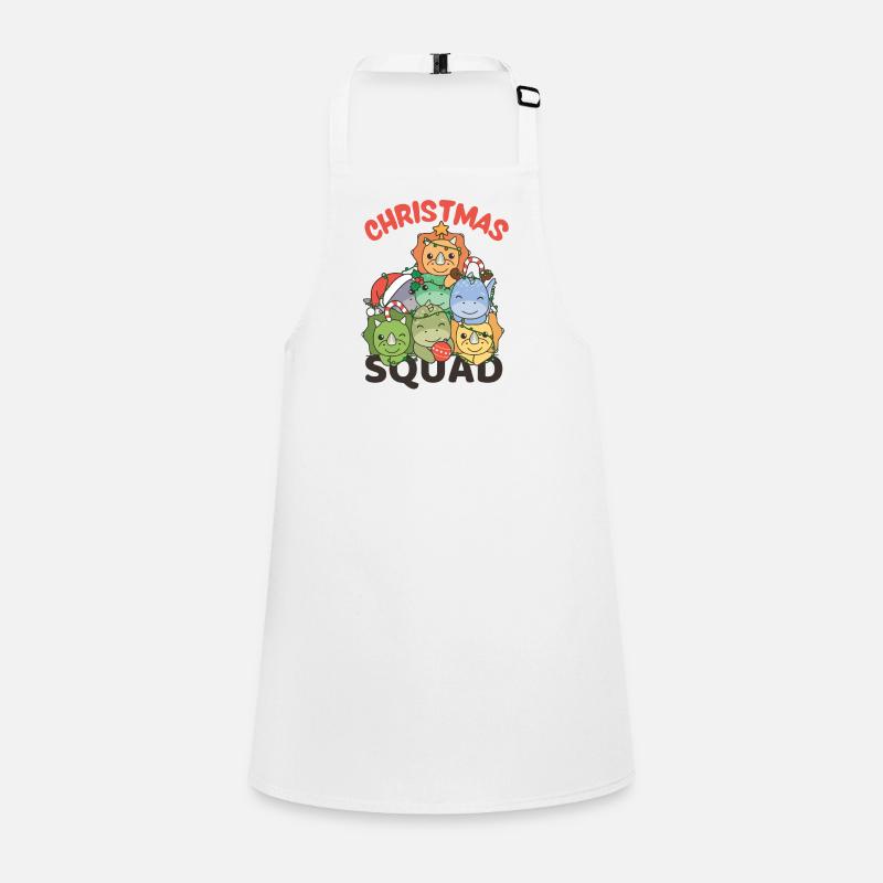 Dinosaur Christmas Tree Christmas Squad Dinos Children's Apron