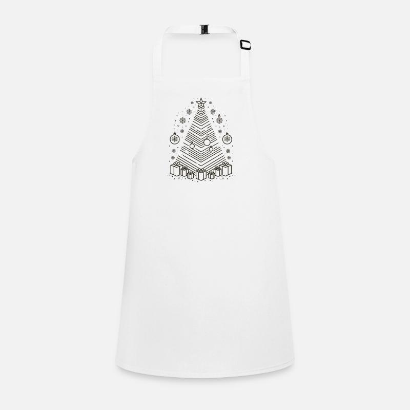 Sapin de Noël doré Tablier Enfant