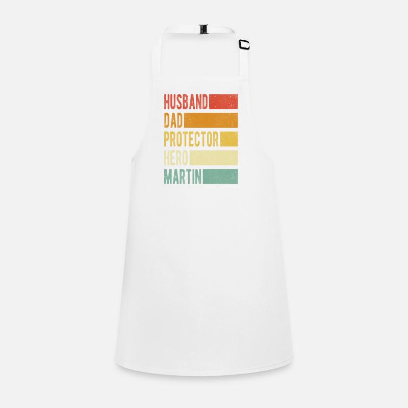 Martin Name Papa Geschenk Schürze für Kinder