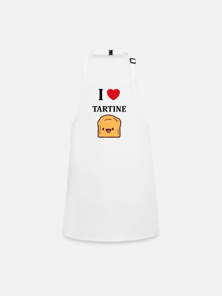 Tartine - Tablier Enfant - blanc - Devant