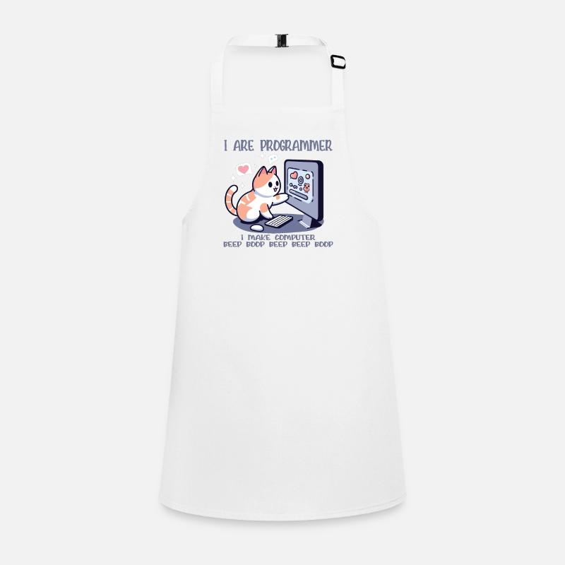 I are programmer, funny cat Children's Apron