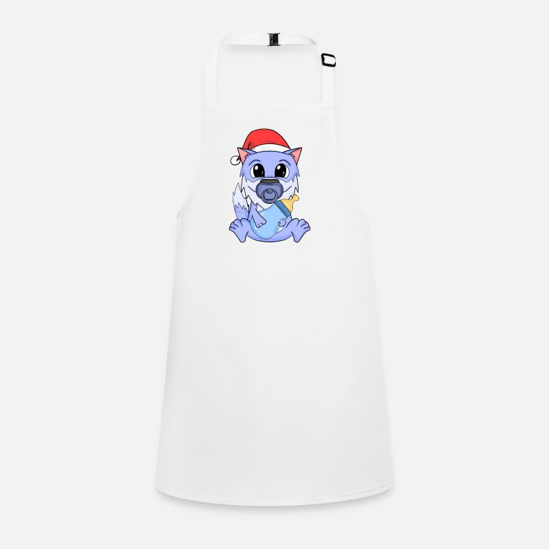 Bébé loup Noël Tablier Enfant