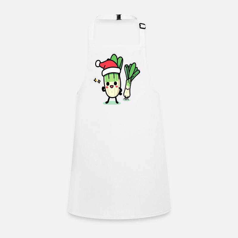 Poireaux kawaii de Saint-Nicolas Tablier Enfant