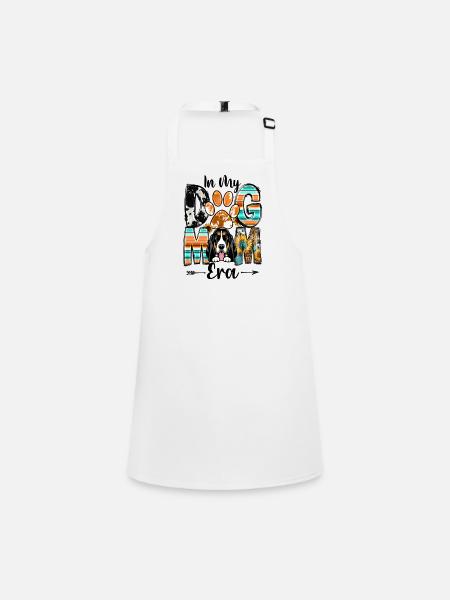 Basset Dog In My Dog Mom Era Fur Baby Mothers Day - Children's Apron - white - Front