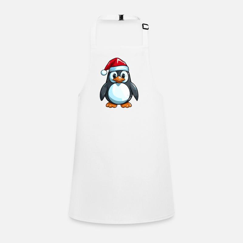Pingouin Bande Dessinée Mignon Noël Bébé Noël Tablier Enfant