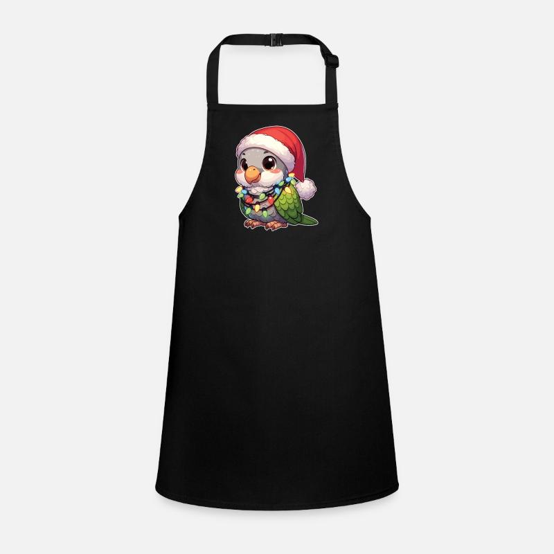 Weihnachten Lichterkette Mönchssittich Schürze für Kinder