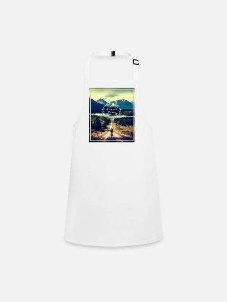 Gravel Time - Gravel Time Adventures - Children's Apron - white - Front