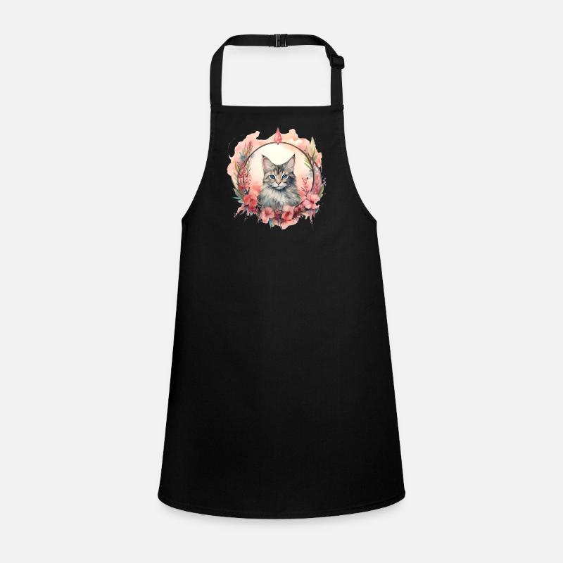 Manx Cat Boho Style, Chats d’amour Tablier Enfant