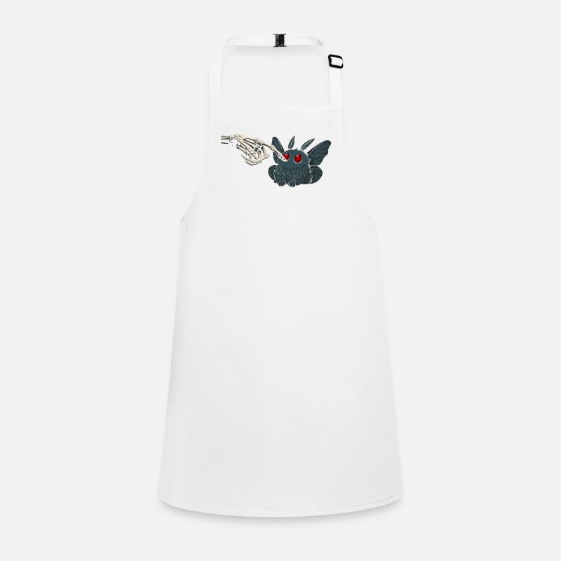 Kawaii Mothman Skeleton Hand Cryptid Children's Apron