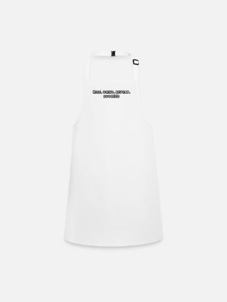 Fitness - Rise, grind, repeat, succeed - Children's Apron - white - Front