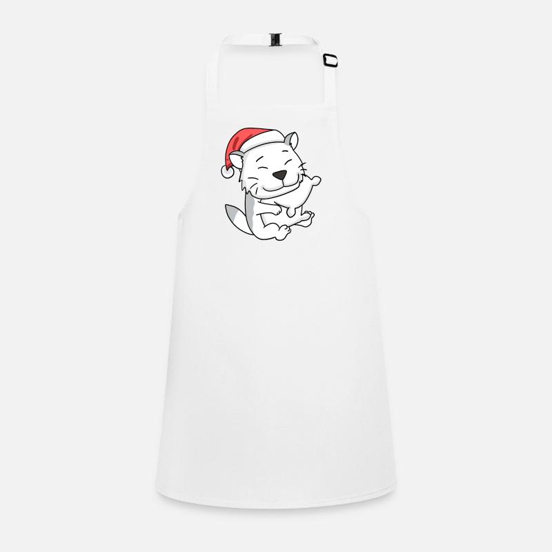 Chat Mignon Burmilla Fatigué Noël Tablier Enfant