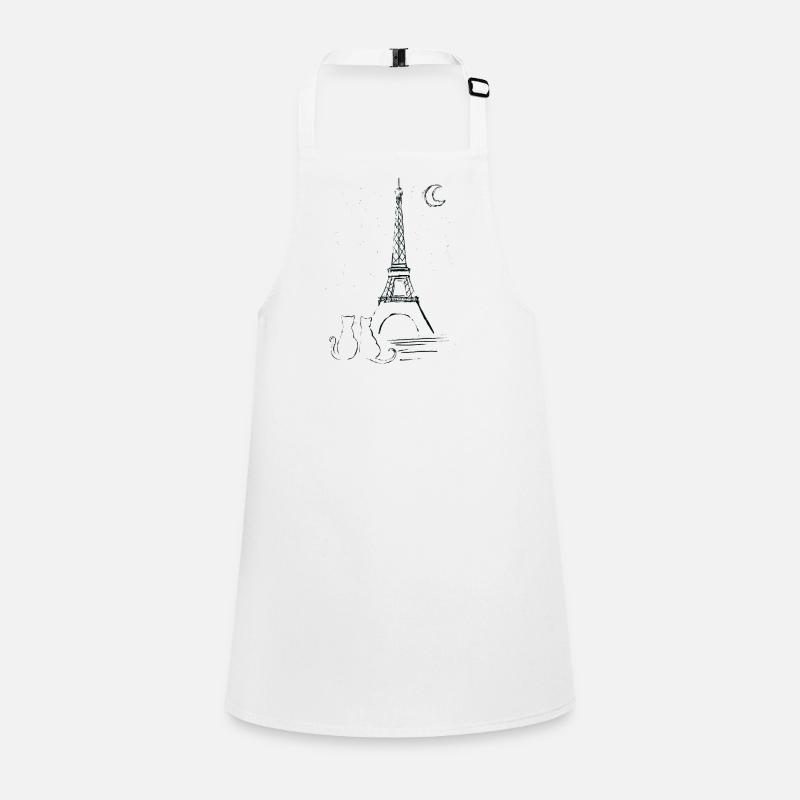 Paris et l’Amour - L’Amour des Chats avec la Tour Eiffel Tablier Enfant