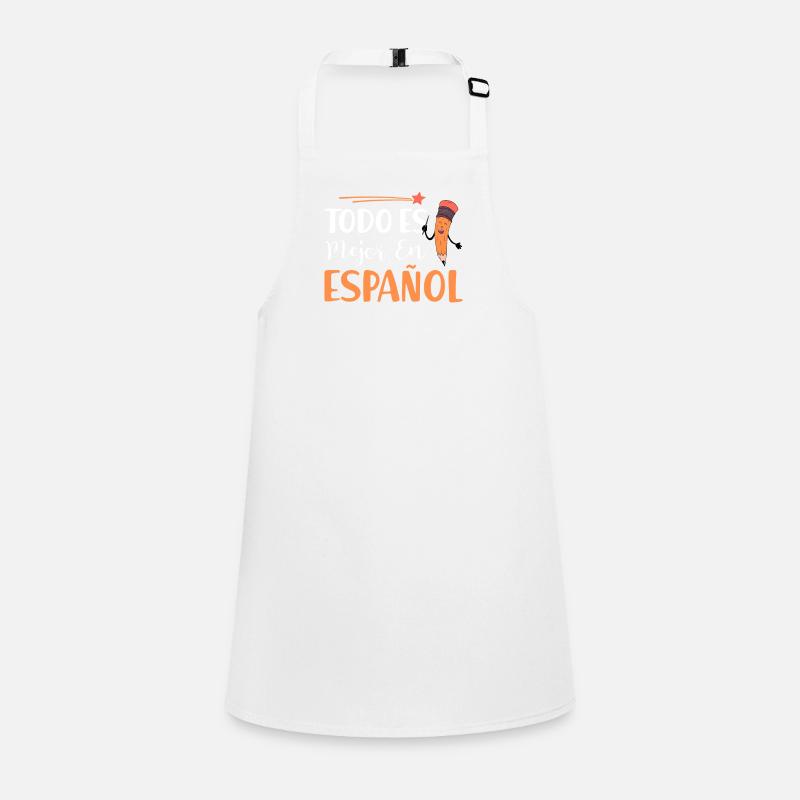 Spanischlehrerin Maestra Bilinguale Lehrerin Schürze für Kinder