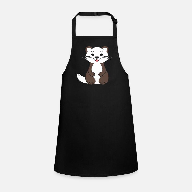 Humor little weasel Children's Apron