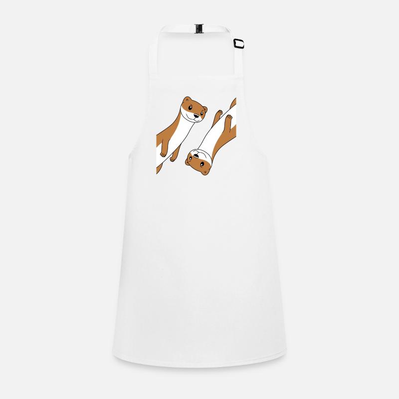 Humor little weasel Children's Apron