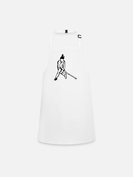 Field Hockey Player - Children's Apron - white - Front