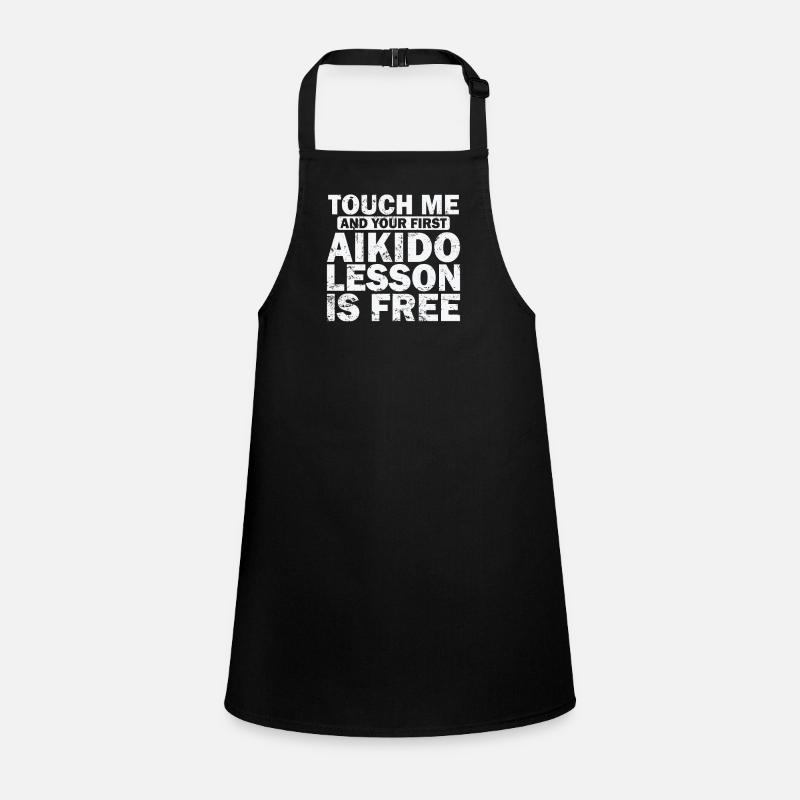 Touch me and your First Aikido Lesson is Free Children's Apron