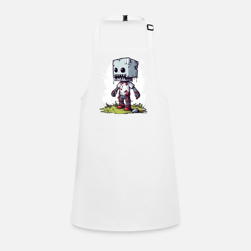 Pixelated Pixel Zombie Children's Apron