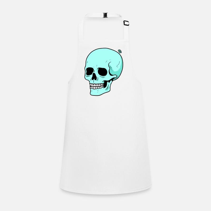 Funny Cartoon Skull Children's Apron