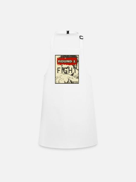 Martial Arts Tournament: Round 1 - Fight - Children's Apron - white - Front