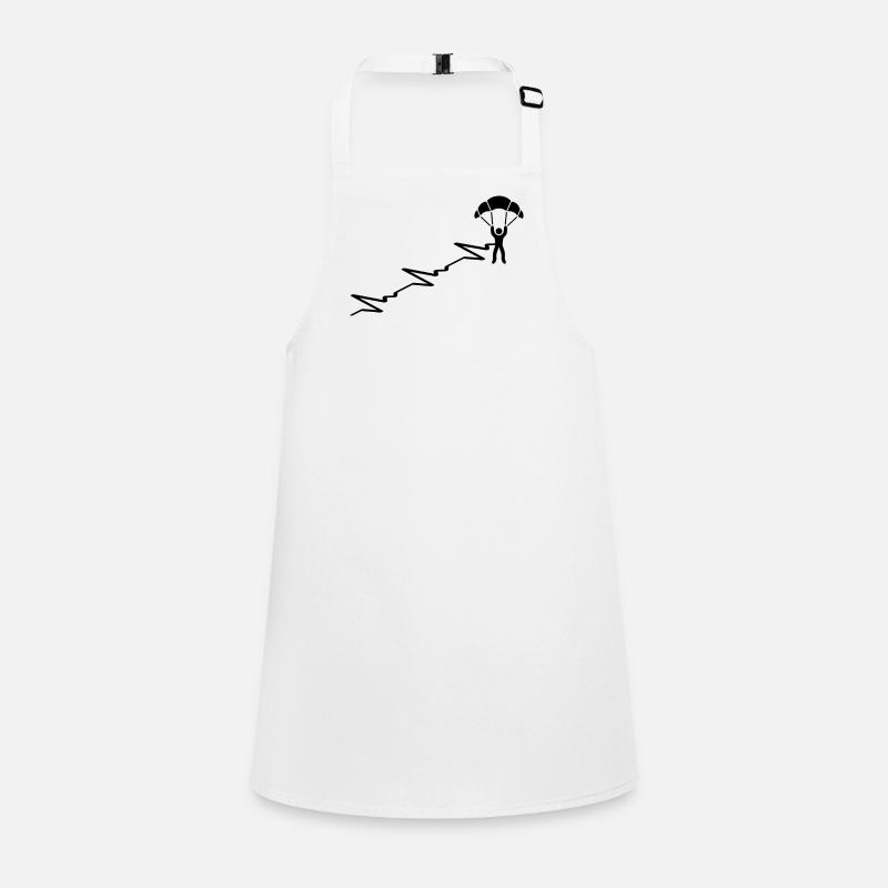 Fallschirmspringen SKYDIVING SKYDIVER - Children's Apron - white