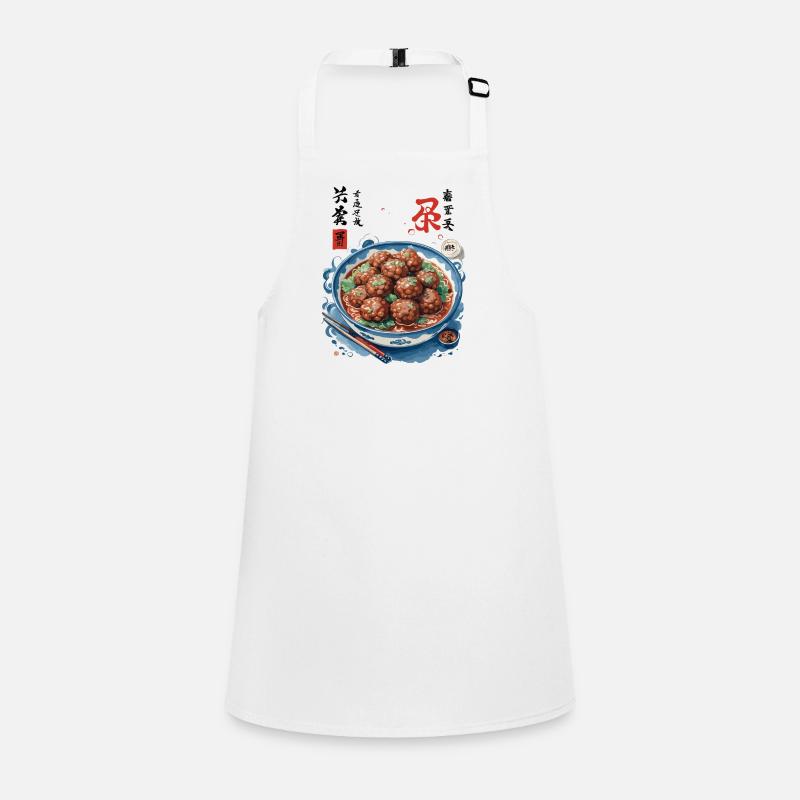 Japanische Ukiyo-E Food Kunst Fleisch Ramen Suppe Schürze für Kinder