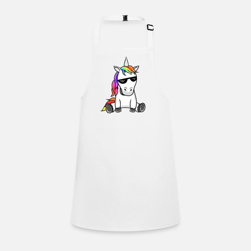 Sonnenbrille Einhorn Fabel Einhörner Brille cool Schürze für Kinder