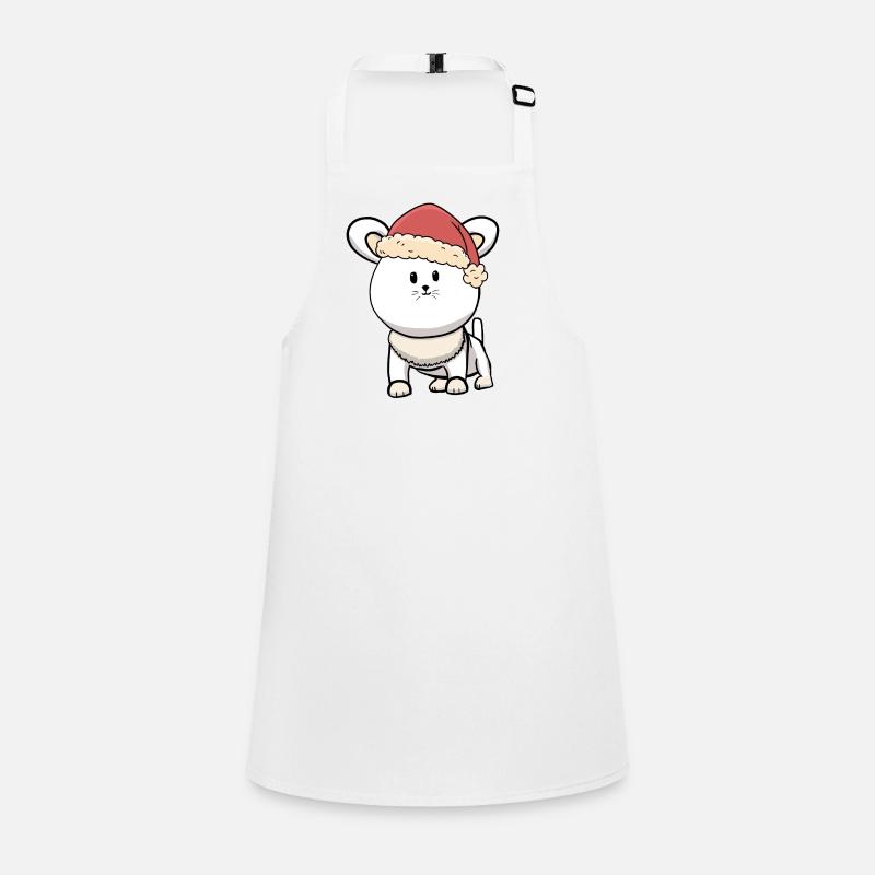 Noël chat chaton père noël miaou Tablier Enfant