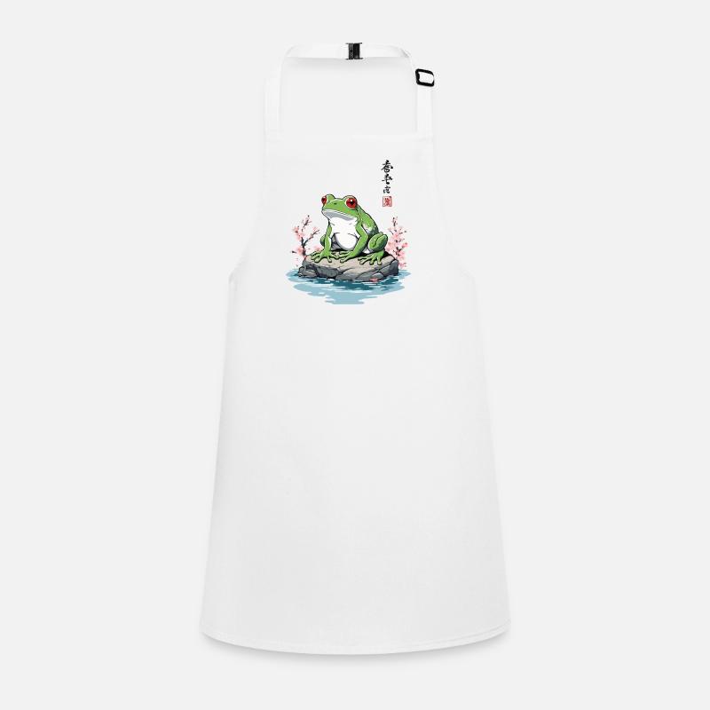 Japanese Frog Ukiyo-E Vintage Artwork Children's Apron