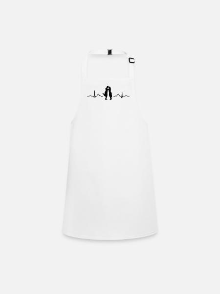 Tango Argentino Heartbeat Tango Vals - Tablier Enfant - blanc - Devant