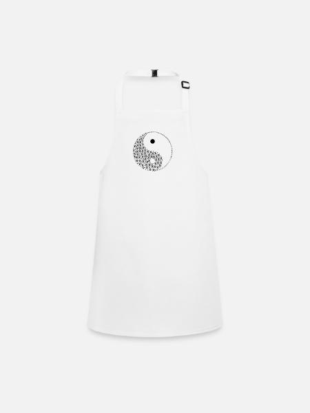 Le Yin et le Yang sont complémentaires - Tablier Enfant - blanc - Devant