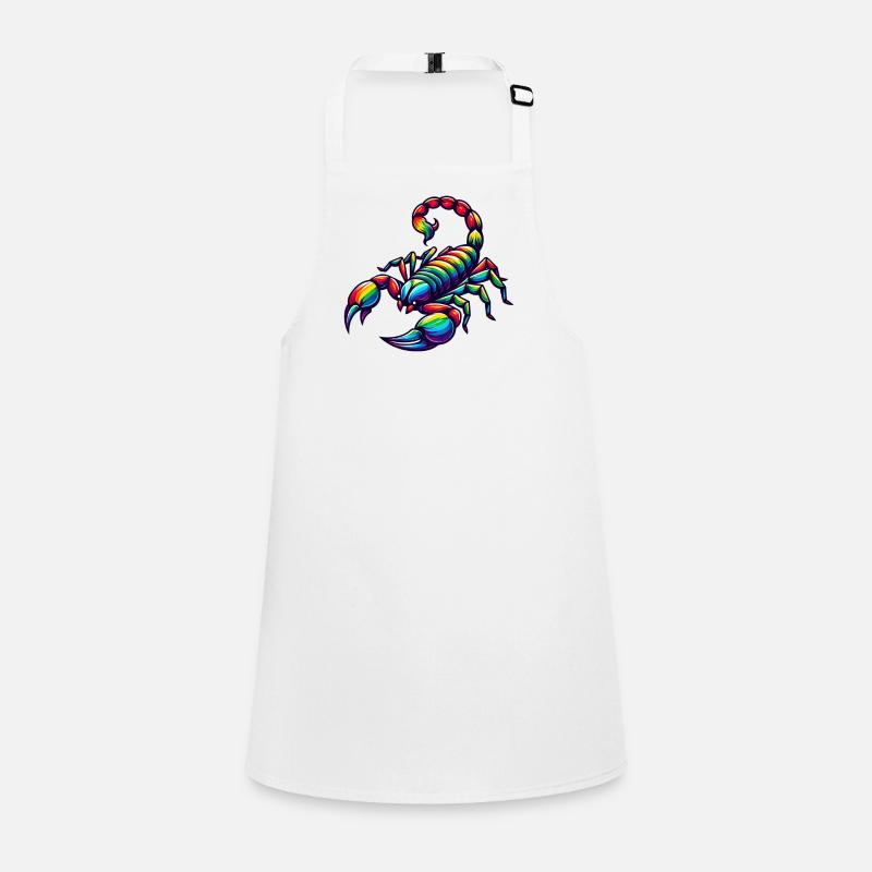 Conception du zodiaque Scorpion dans des teintes arc-en-ciel vives Tablier Enfant