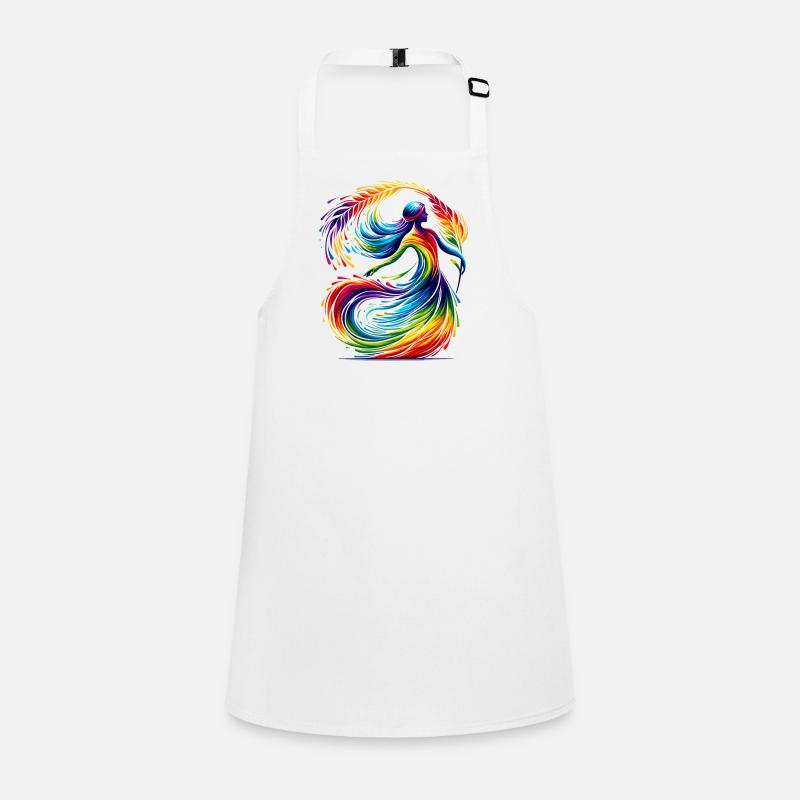 Virgo Zodiac Star Sign Rainbow Design Children's Apron