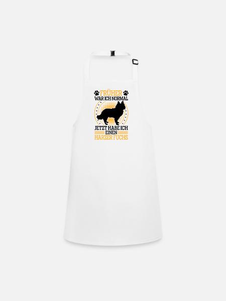 Harz Fox Formerly Normal Herding Dog Herding Fox - Children's Apron - white - Front