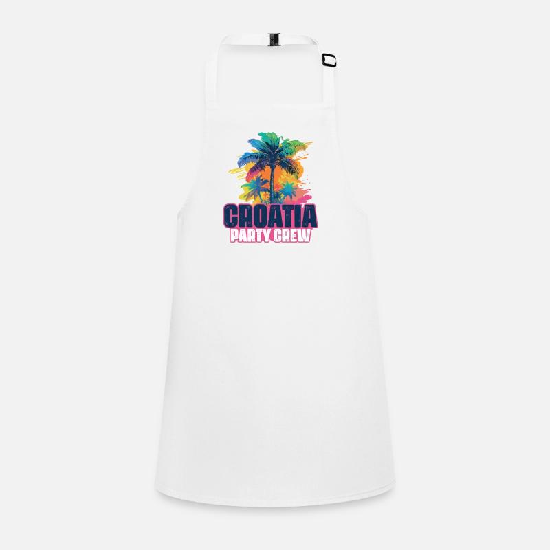 Croatie Party Crew Vacances Tablier Enfant