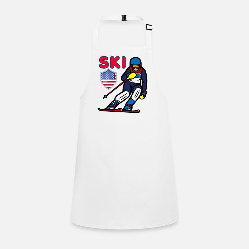 Skiing - Children's Apron - white