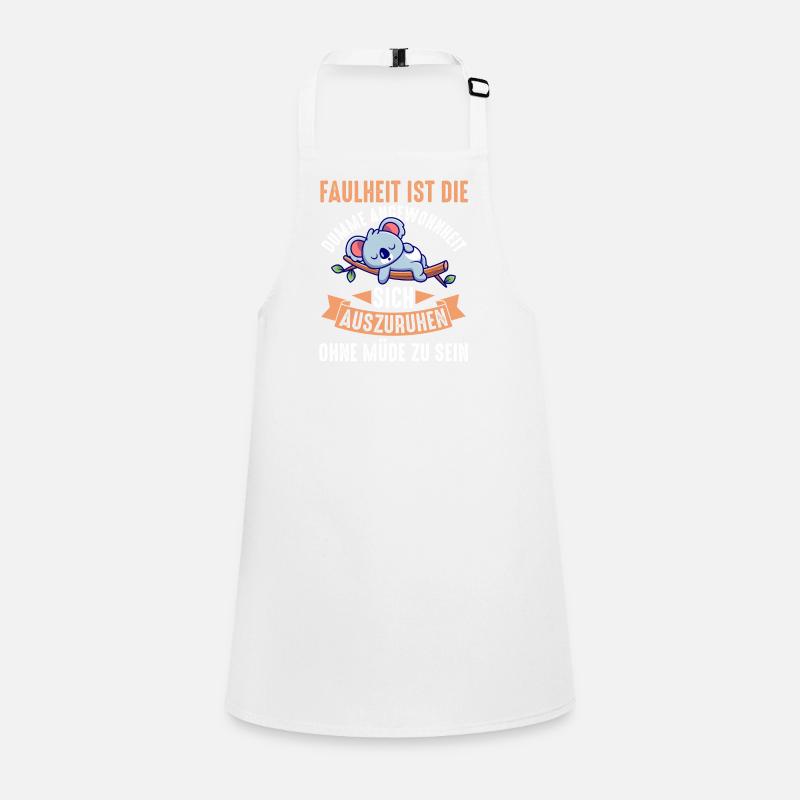 Koala Morning Grouch Laziness Chilling Lazy Long Sleeper Children's Apron