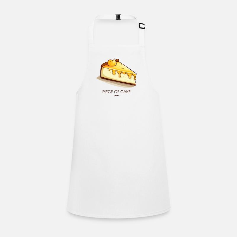 A slice of lemon cheesecake cake Children's Apron